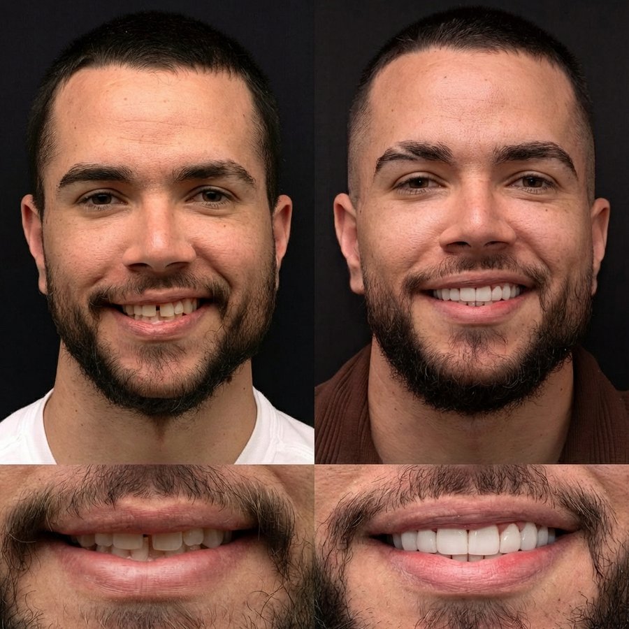 Smile Design with Porcelain Veneers