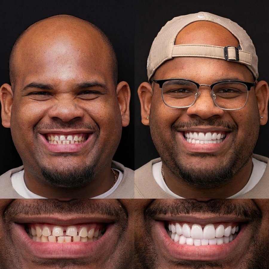 Smile Design with Porcelain Veneers