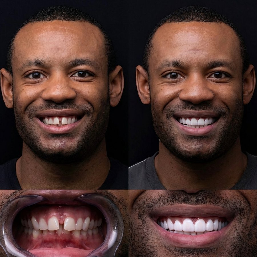 Smile Design with Porcelain Veneers