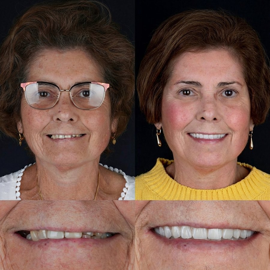 Hybrid Dentures (top and bottom)