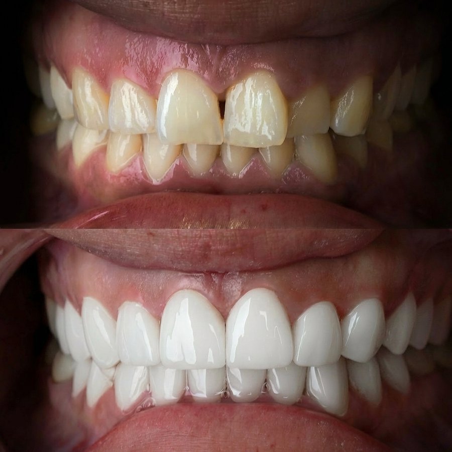 Smile design with Porcelain Veneers