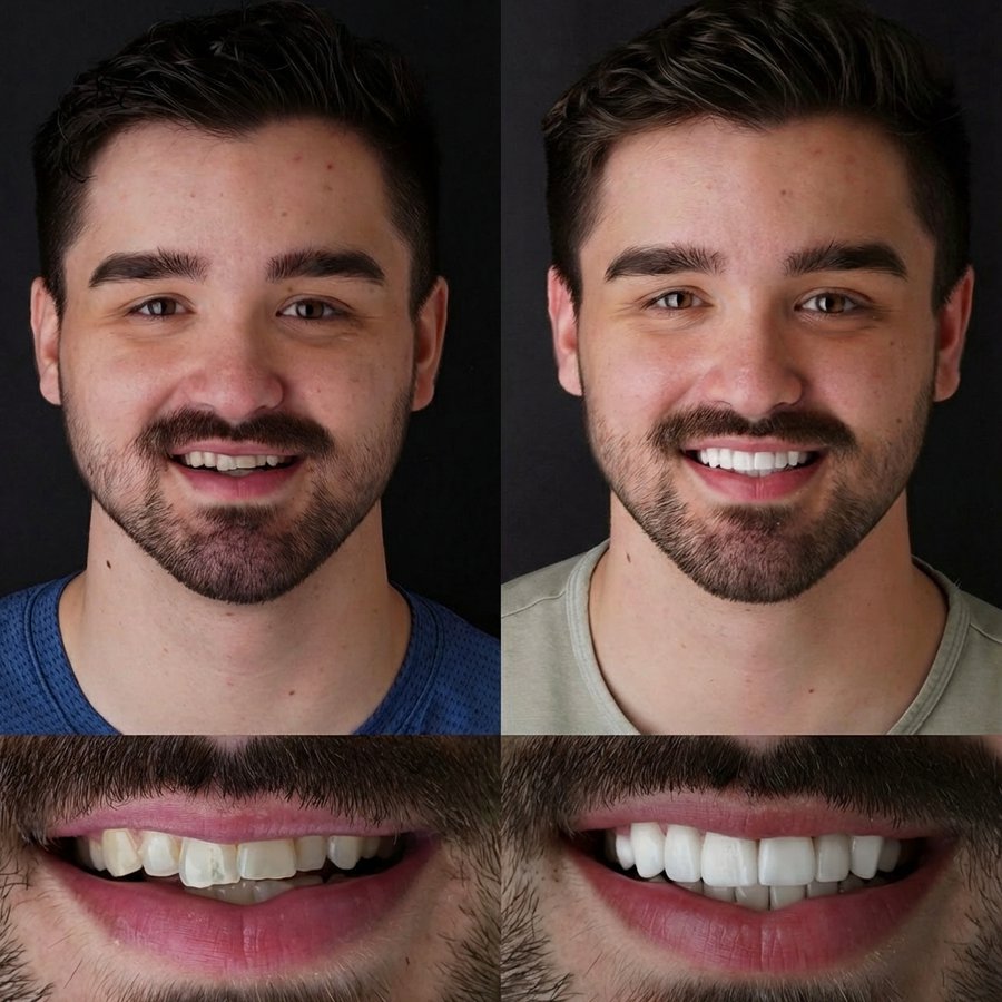 Smile design with Porcelain Veneers