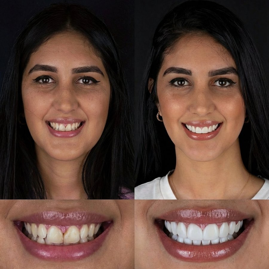 Smile design with Porcelain Veneers