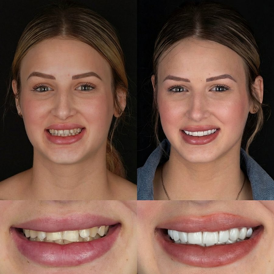 Smile design with Porcelain Veneers