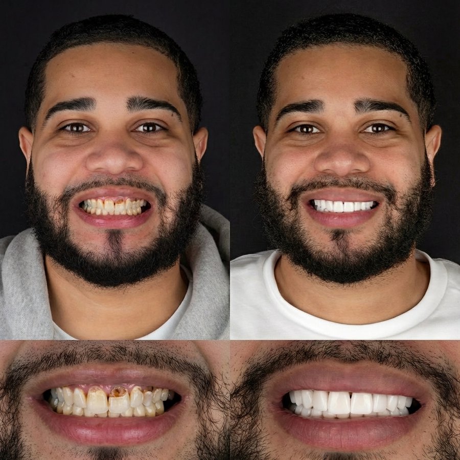 Smile design with Porcelain Veneers