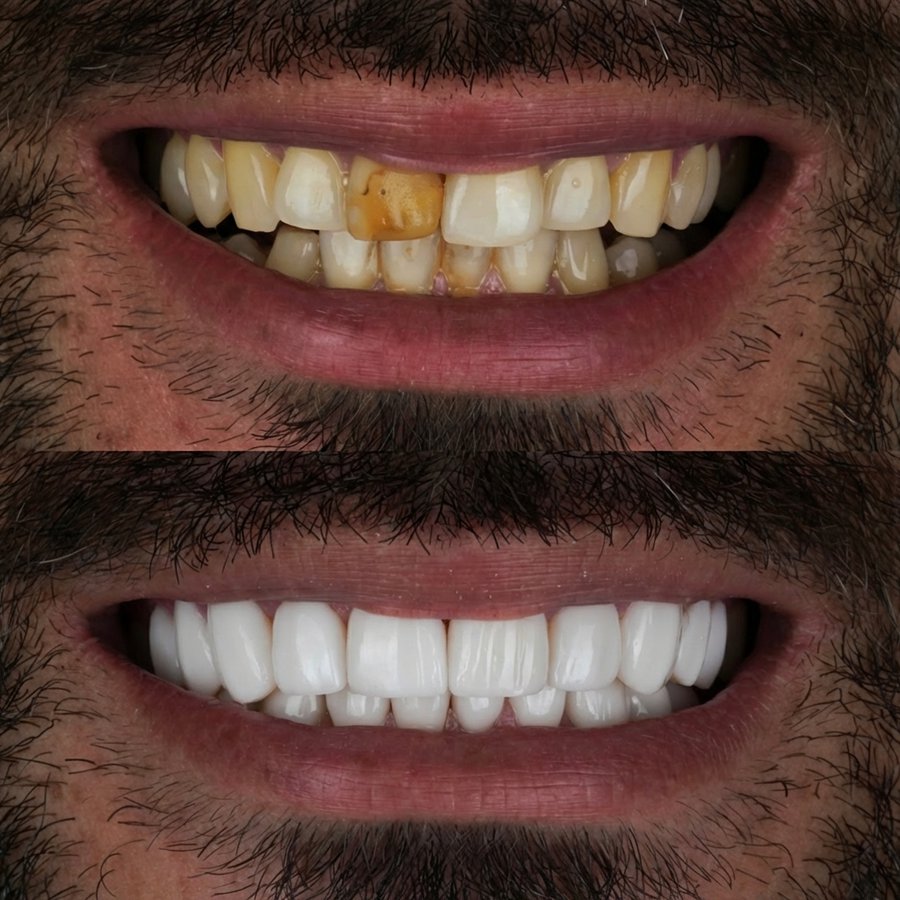 Smile design with Porcelain Veneers