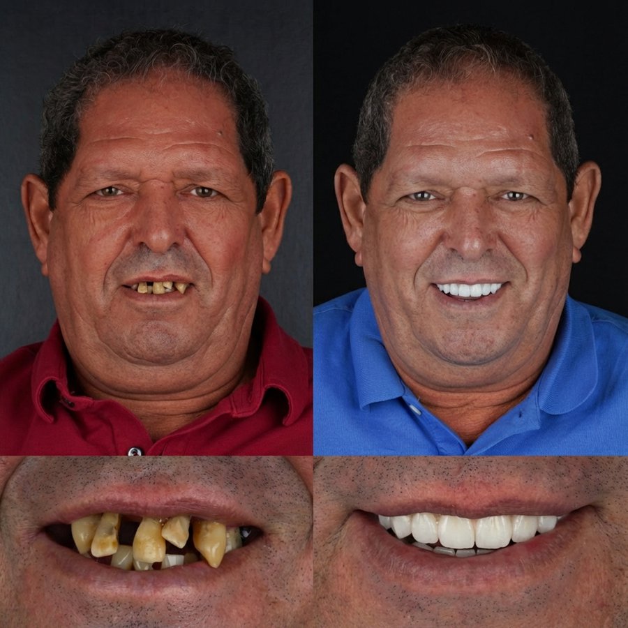 Hybrid Denture (top and bottom)
