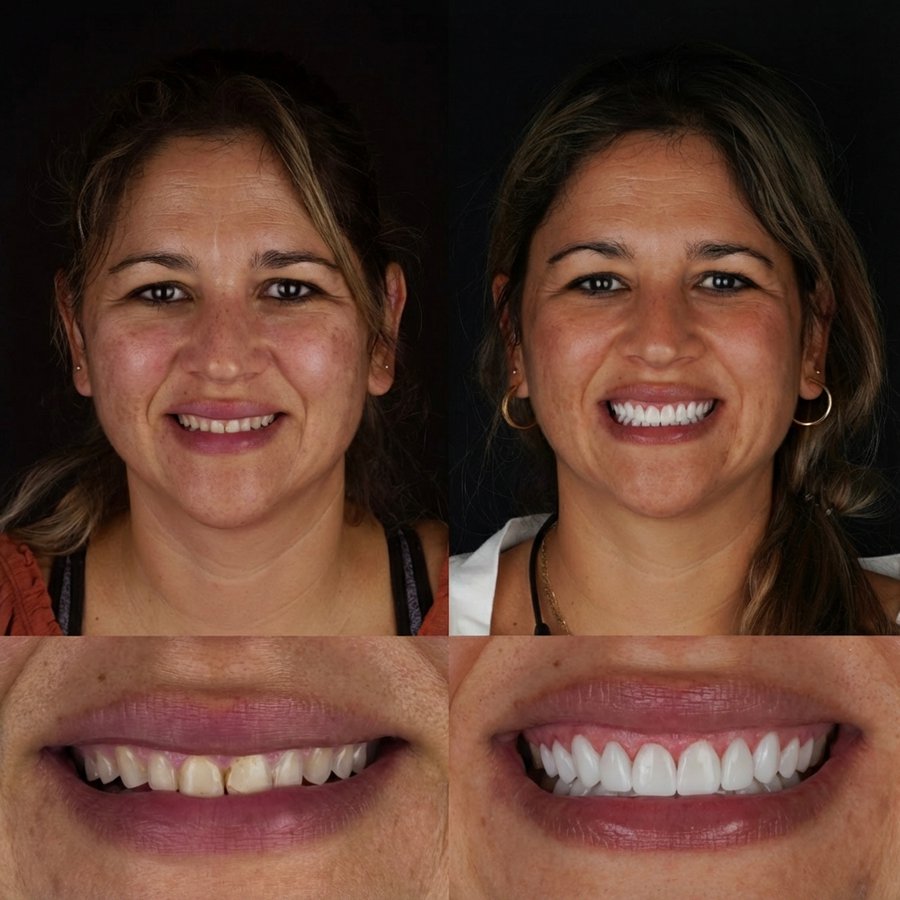 Smile design with Porcelain Veneers and Gingivectomy