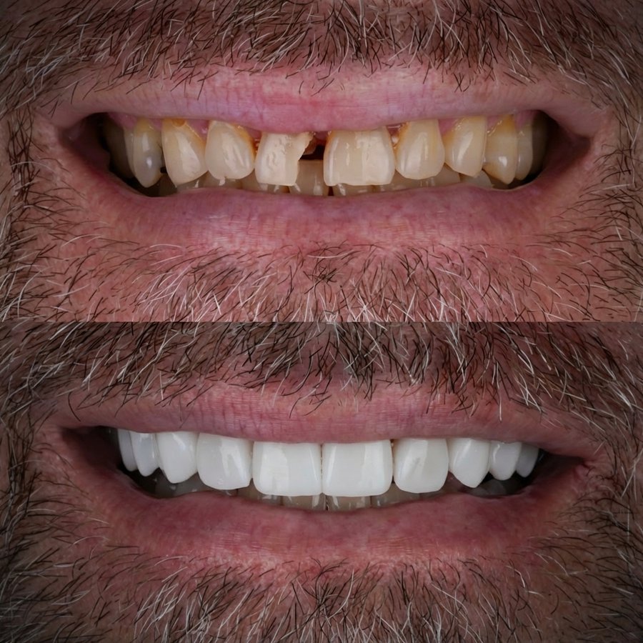 Smile design with Porcelain Veneers