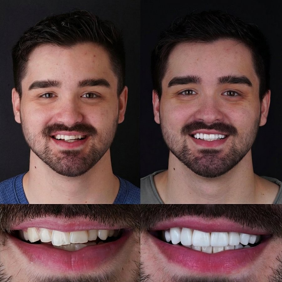 Smile design with Porcelain Veneers