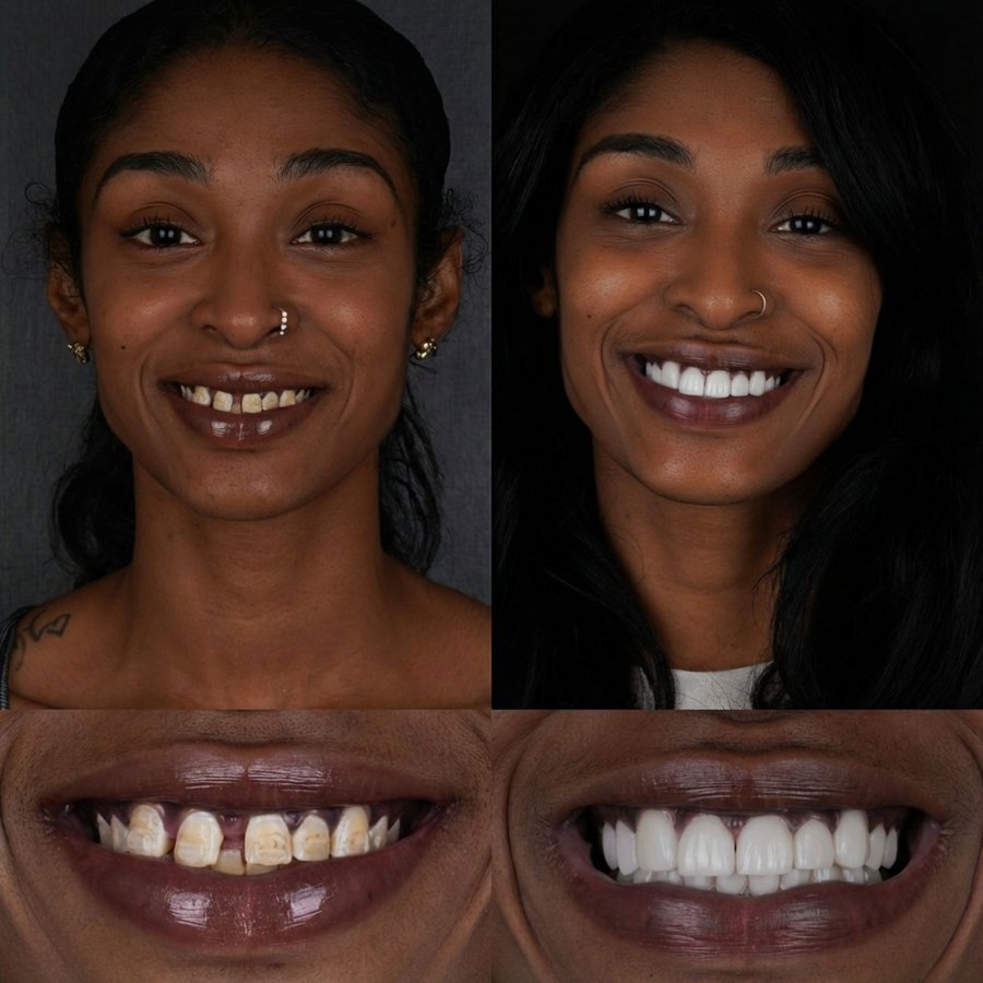 Smile Design with Porcelain Veneers