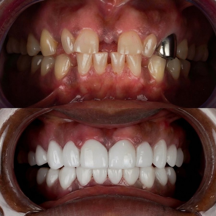 Smile Design with Porcelain Veneers