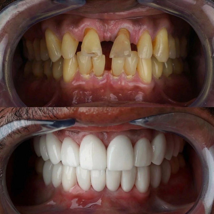 Smile Design with Porcelain Veneers