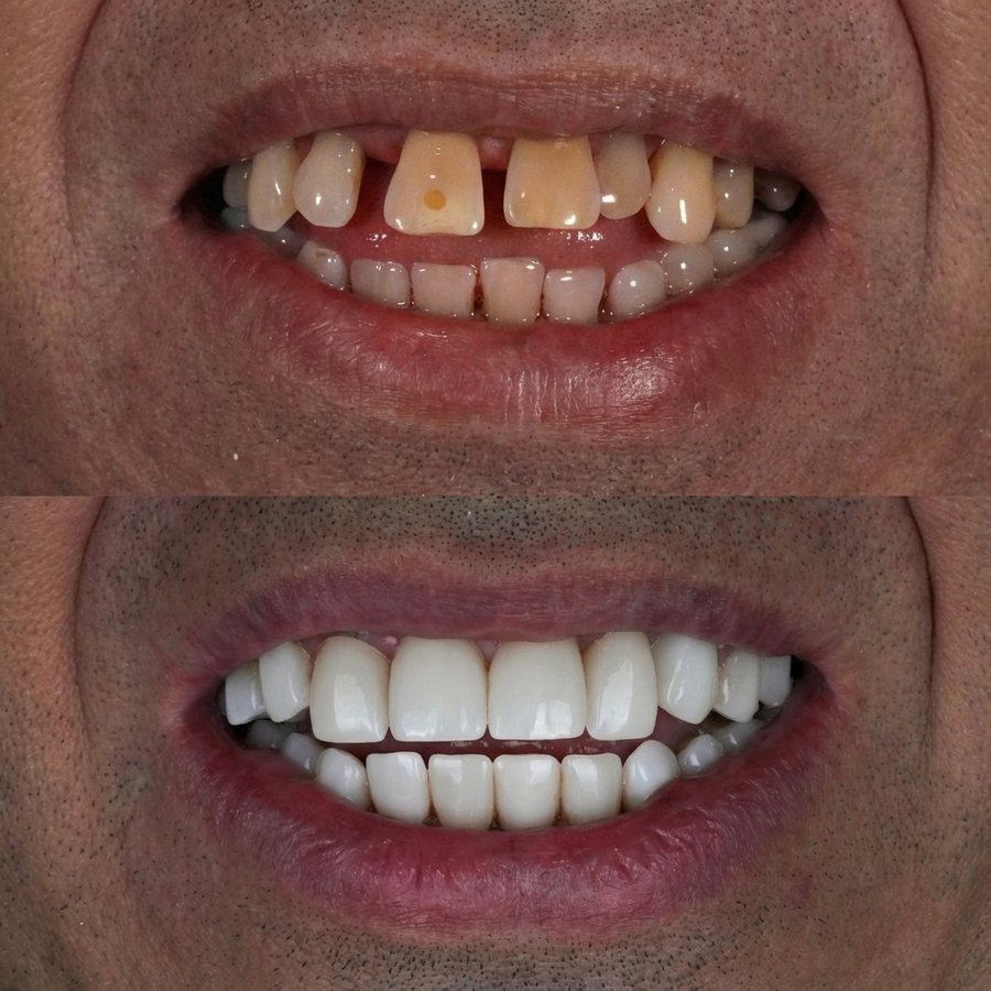 Smile Design with Porcelain Veneers