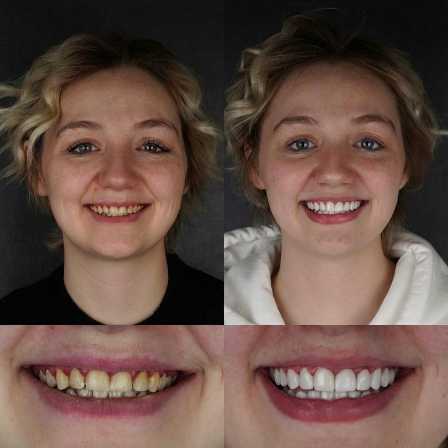 Smile Design with Porcelain Veneers