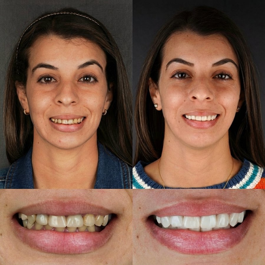 Smile Design with Porcelain Veneers