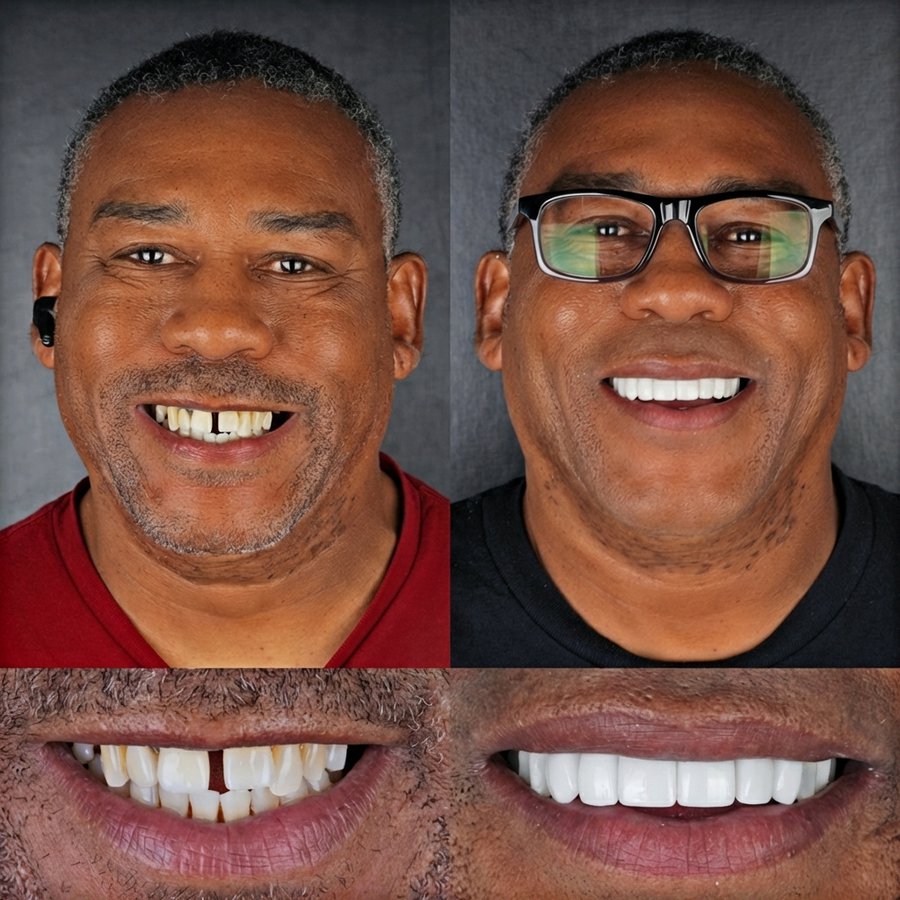 Smile design with Porcelain Veneers