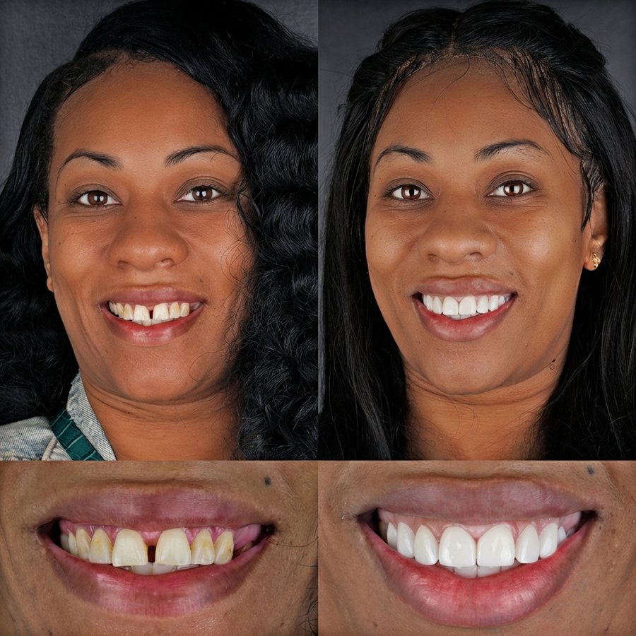 Smile design with Porcelain Veneers