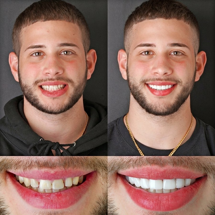 Image for Smile Design with Porcelain Veneers (10 Upper and 10 Lower arch)