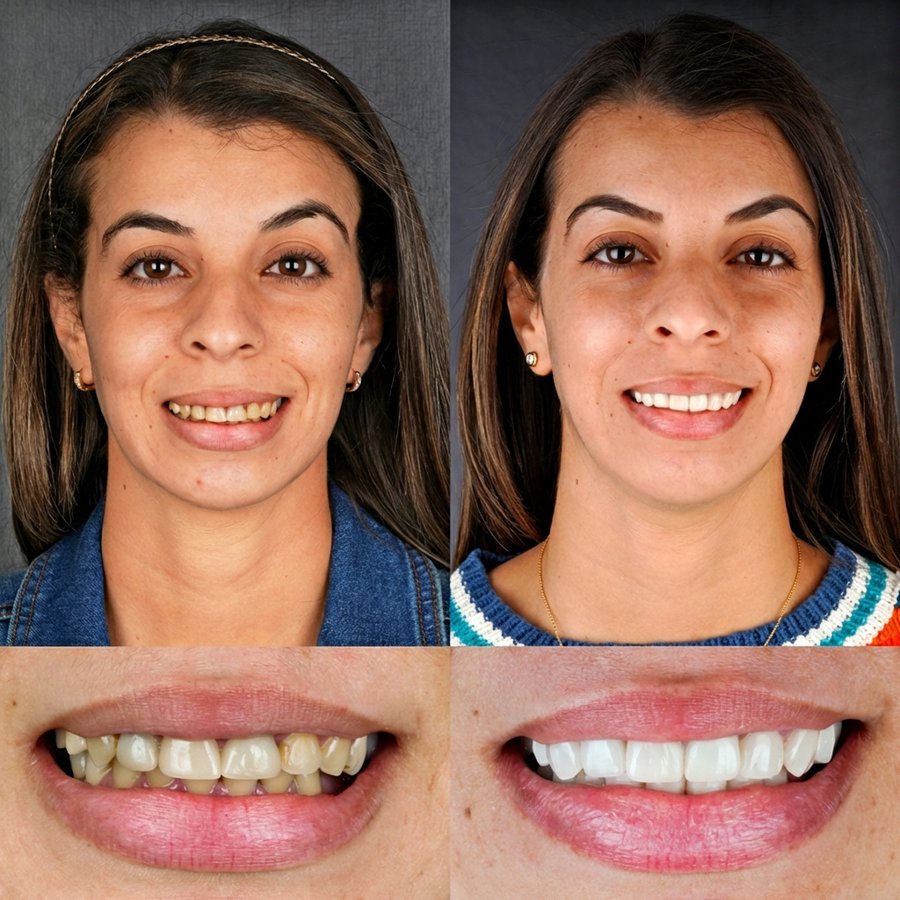 Smile design with Porcelain Veneers