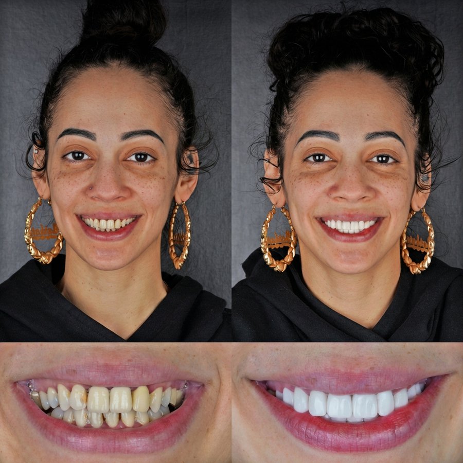 Smile design with Porcelain Veneers