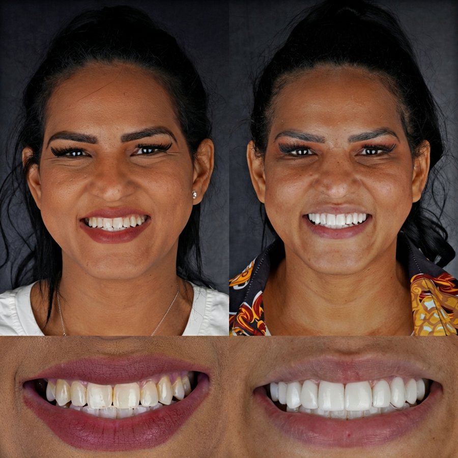 Smile design with Porcelain Veneers
