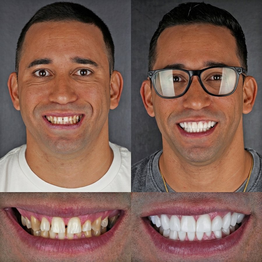Smile design with Porcelain Veneers